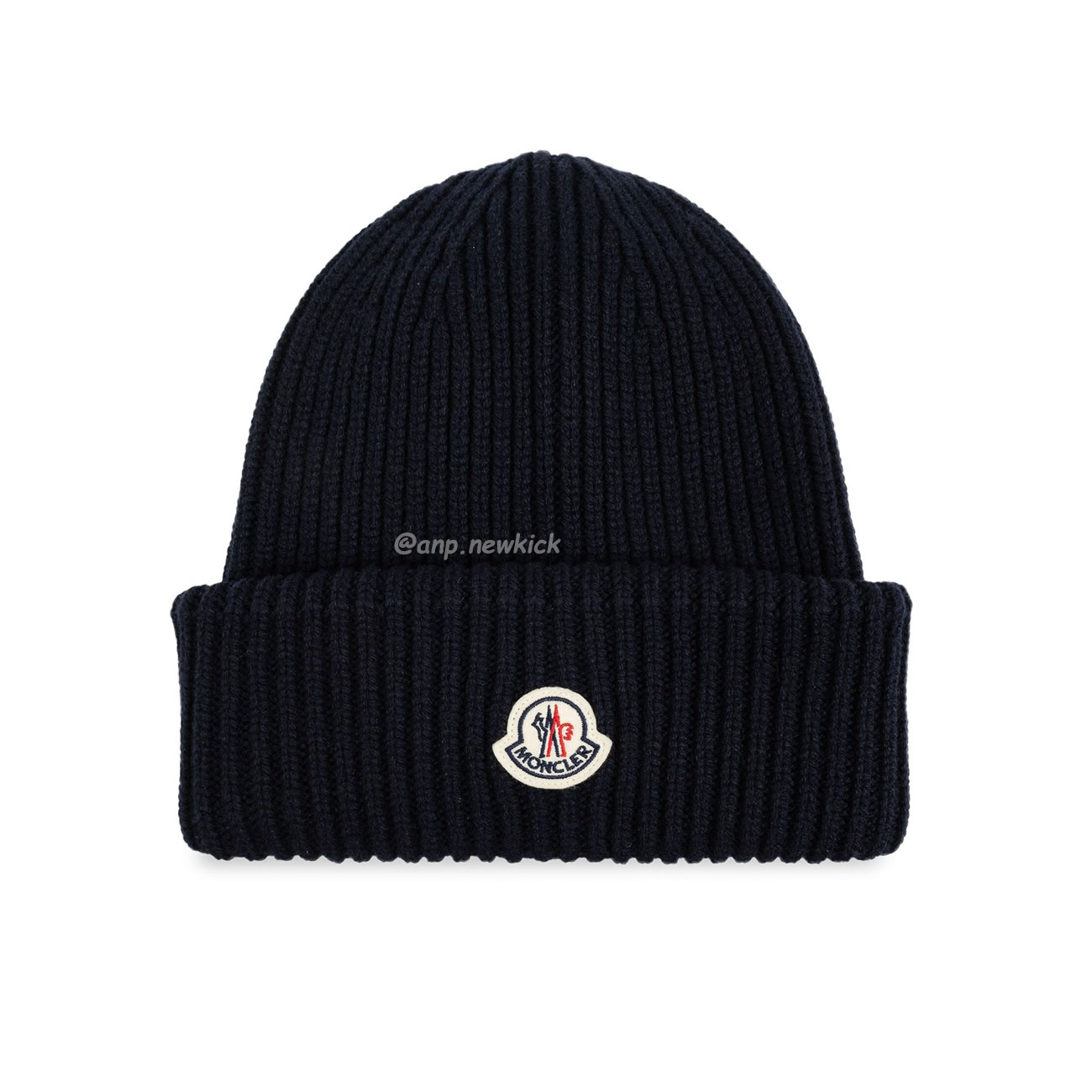 Moncler Logo Patch Beanie Black (1) - newkick.vip